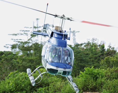 Helicopter Tour Pesanggaran - Uluwatu Temple Route