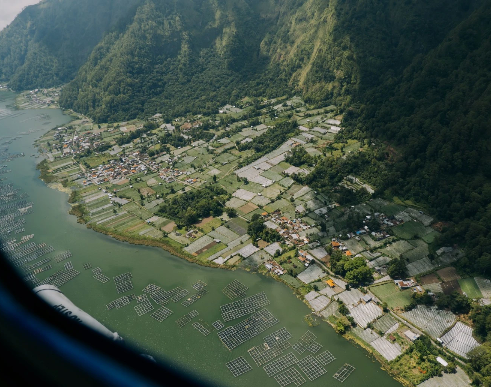Helicopter Tour Pesanggaran - Uluwatu Temple Route