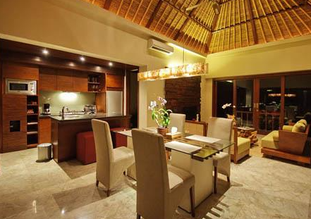 Infinity pool view when you Book The Griya Villas and Spa Amed 11