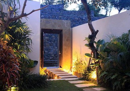 Infinity pool view when you Book The Griya Villas and Spa Amed 3