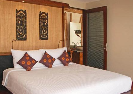 Infinity pool view when you Book The Griya Villas and Spa Amed 5