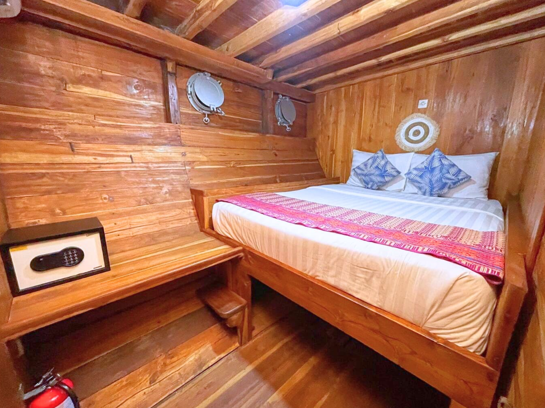 Interior of the Master Cabin on Dream Ocean Luxury Phinisi Private Trip 2026
