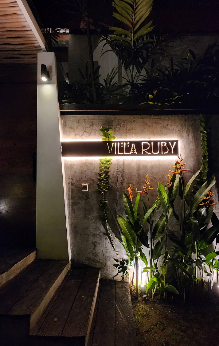 Interior view of the living room when you Book Villa Ruby Bali 2026