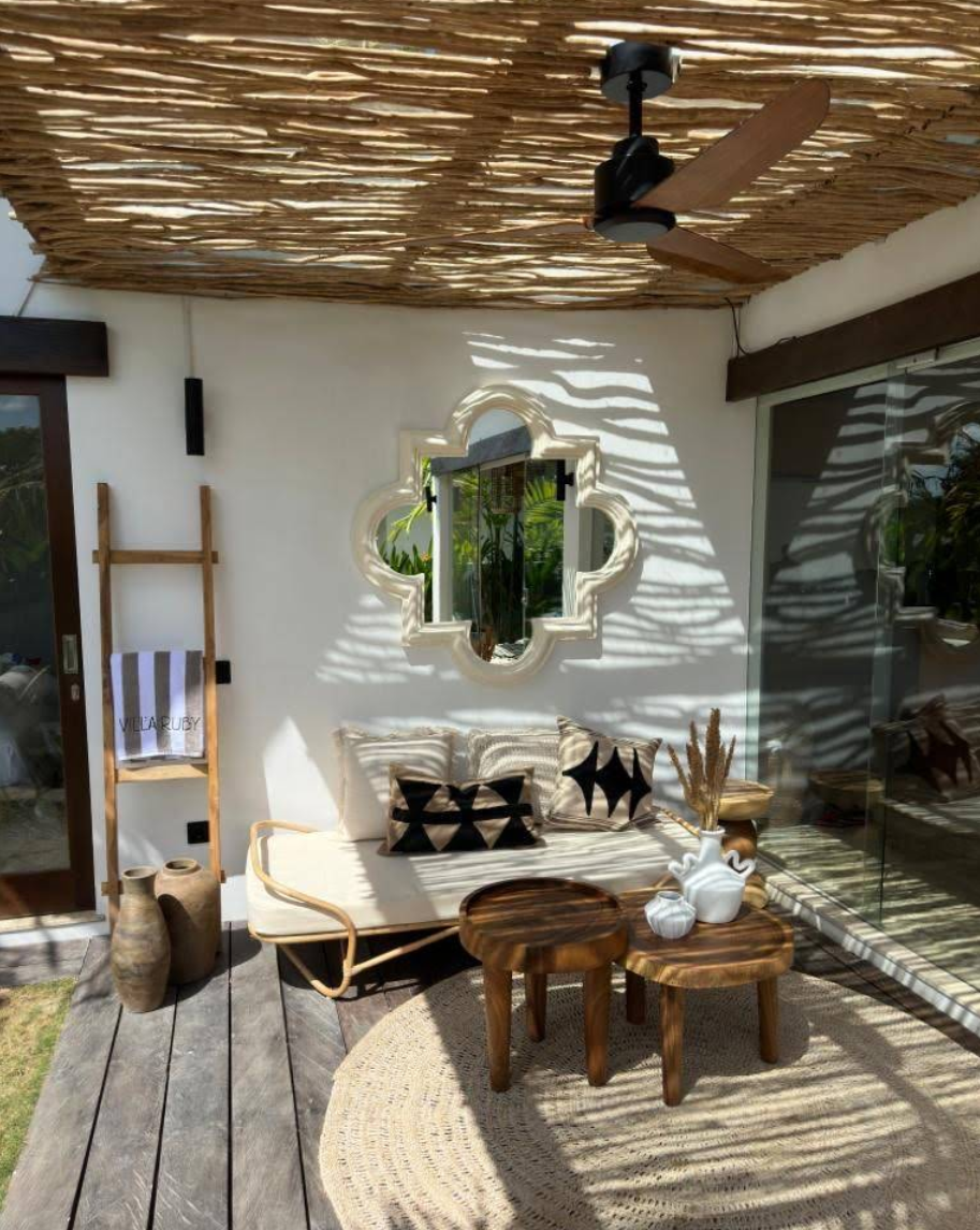 Interior view of the living room when you Book Villa Ruby Bali 2026