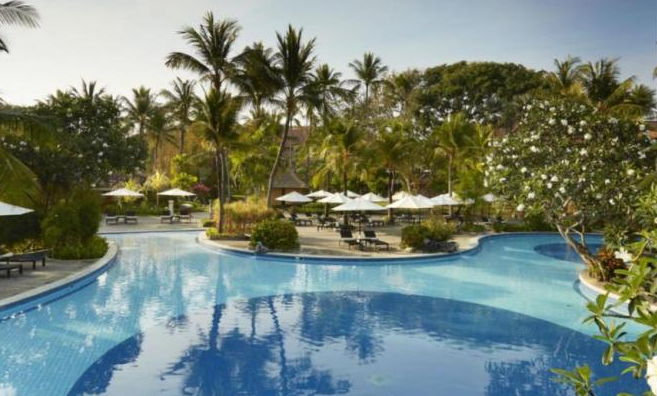 Large lagoon pool view when you Book Melia Bali Resort Nusa Dua 2026 3