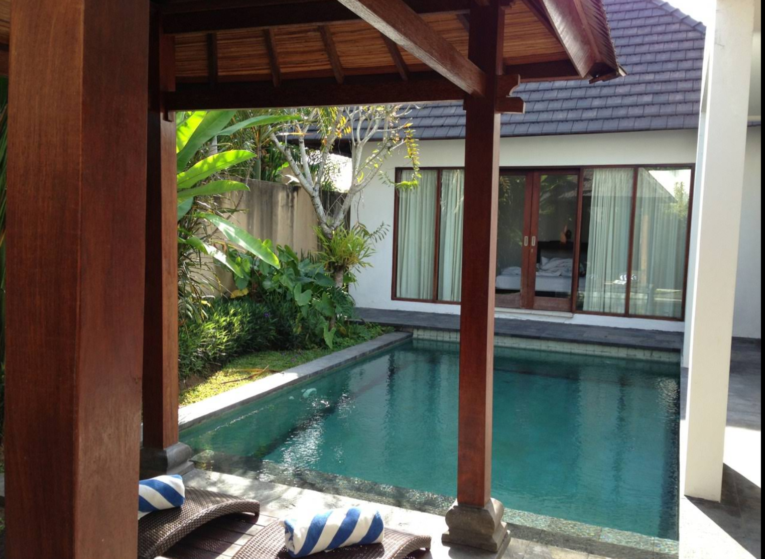 Private pool and garden view when you Book The Adnyana Villas and Spa 2026