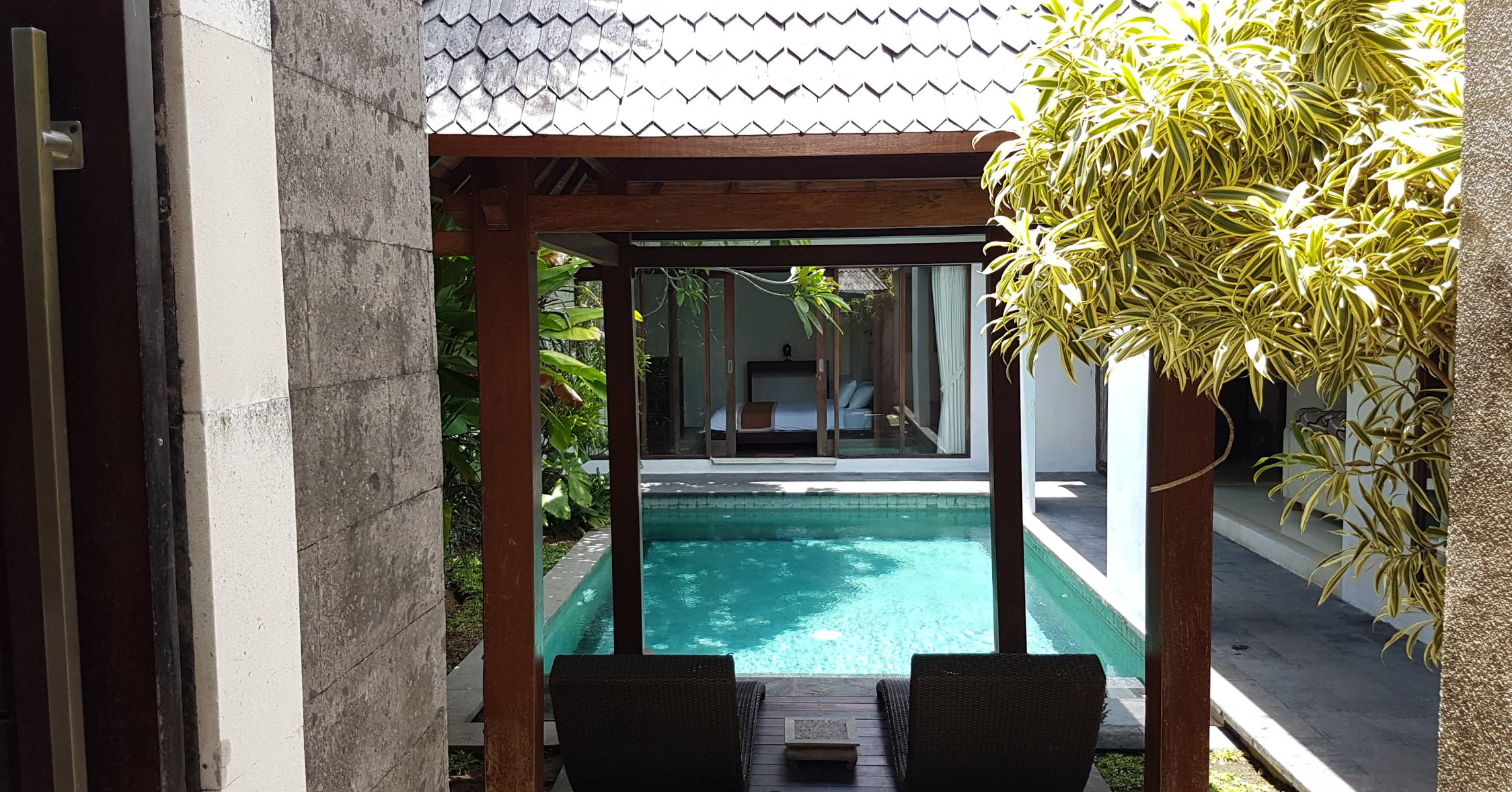 Private pool and garden view when you Book The Adnyana Villas and Spa 2026