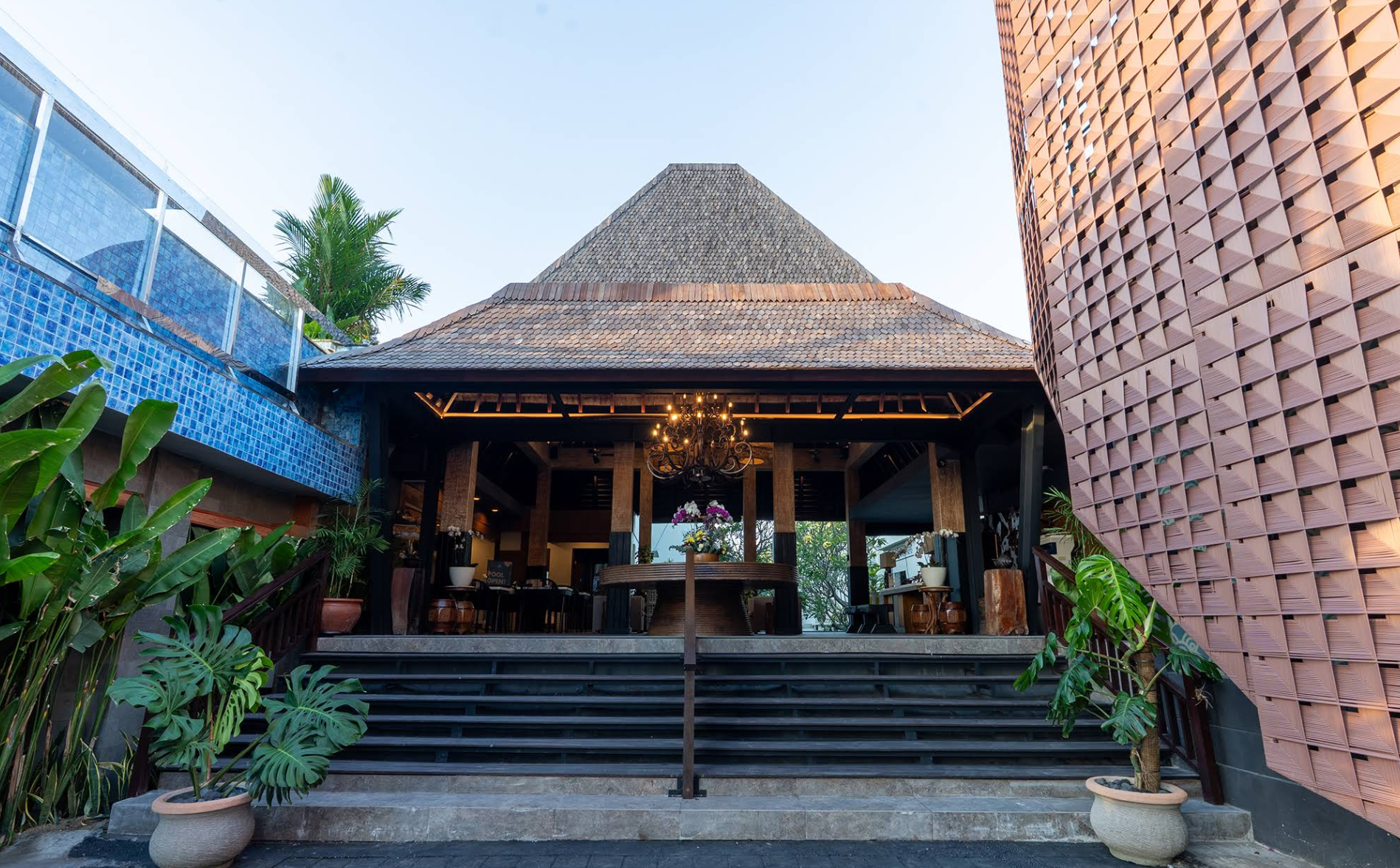 Private pool and rooftop gazebo at Villa Kayu Raja Seminyak 2026 - Book your stay