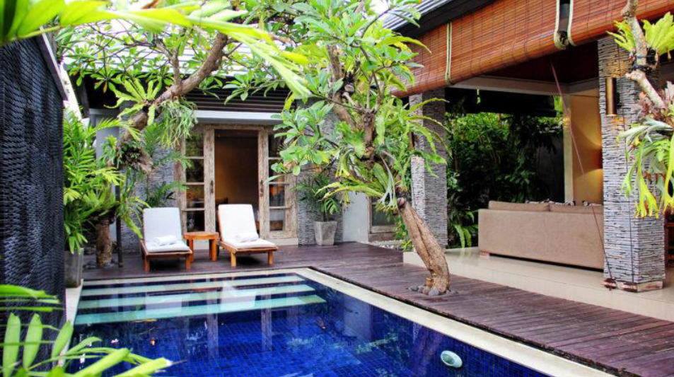 Private pool and tropical garden when you Book The Wolas Villa and Spa 2026