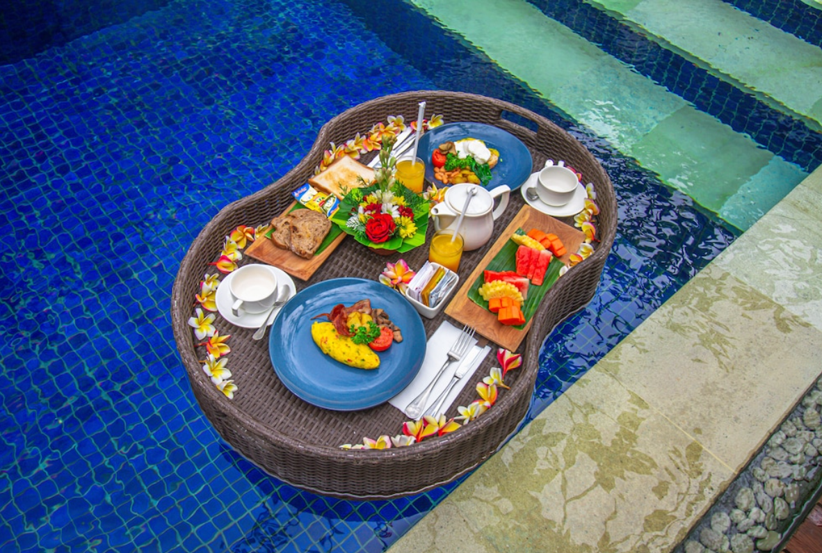 Private pool and tropical garden when you Book The Wolas Villa and Spa 2026