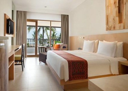 Sunset view from the balcony when you Book Holiday Inn Resort Baruna Bali 7 Book Holiday Inn Resort Baruna Bali 2026