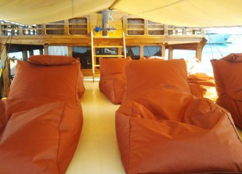 The Sun Deck of Ambashi Phinisi Private Trip 2026