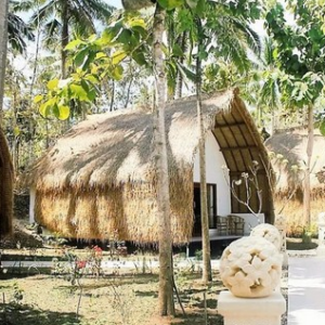 Traditional Lumbung villa and pool view when you Book Coco Resort Penida 2026