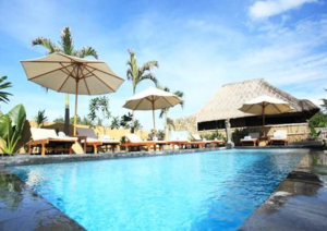 Book Sunset Coin Lembongan Cottages 2026 | Stunning Steps to Dream Beach 1 Traditional alang alang hut view when you Book Sunset Coin Lembongan Cottages 4