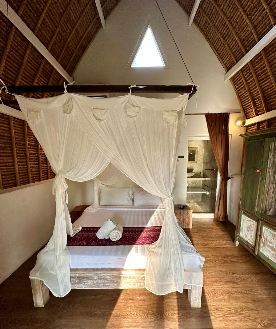 View of West Nusa Penida sunset views from this Sakti eco-resort. 12