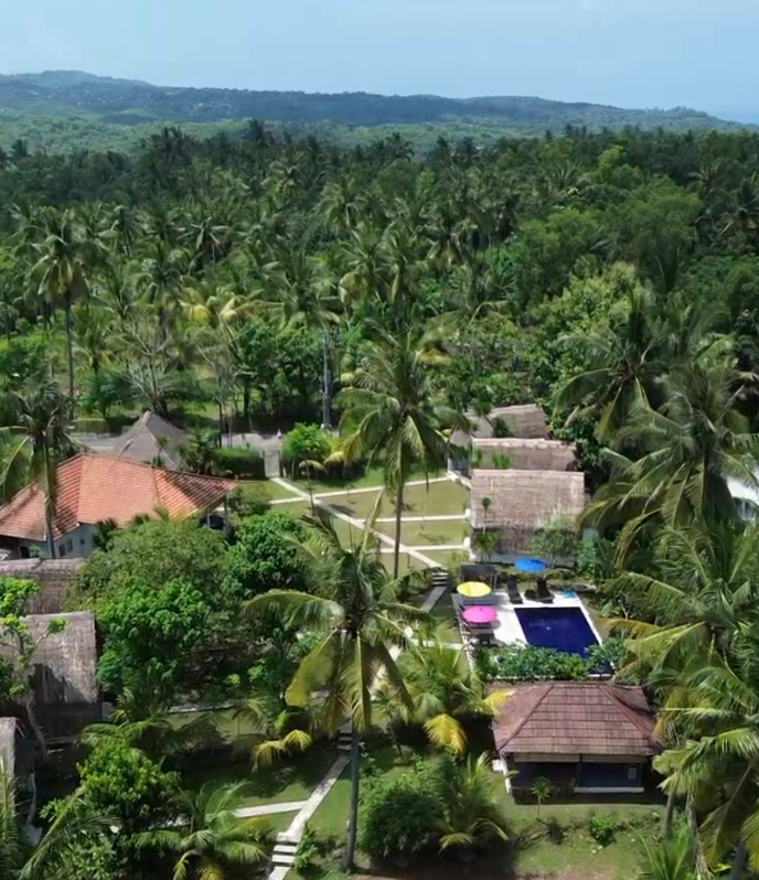 View of West Nusa Penida sunset views from this Sakti eco-resort. 5